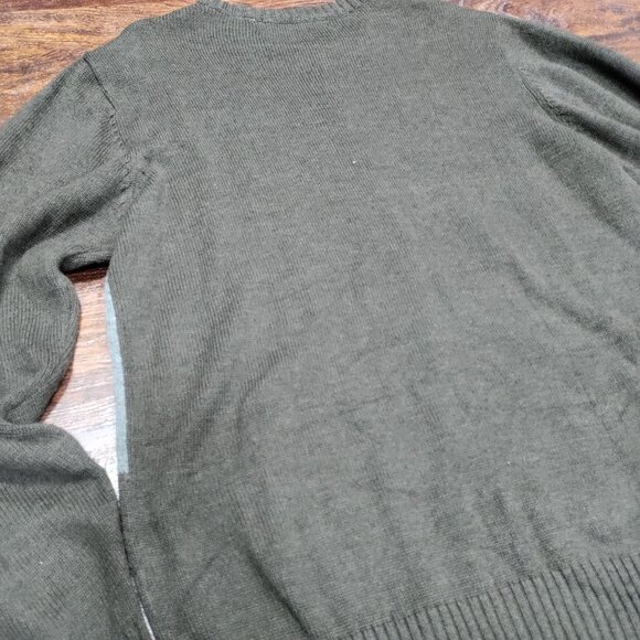 Oscar Dela Renta Patchwork Color Block Crew Neck Pullover Knit Sweater Men's M - Picture 5 of 13